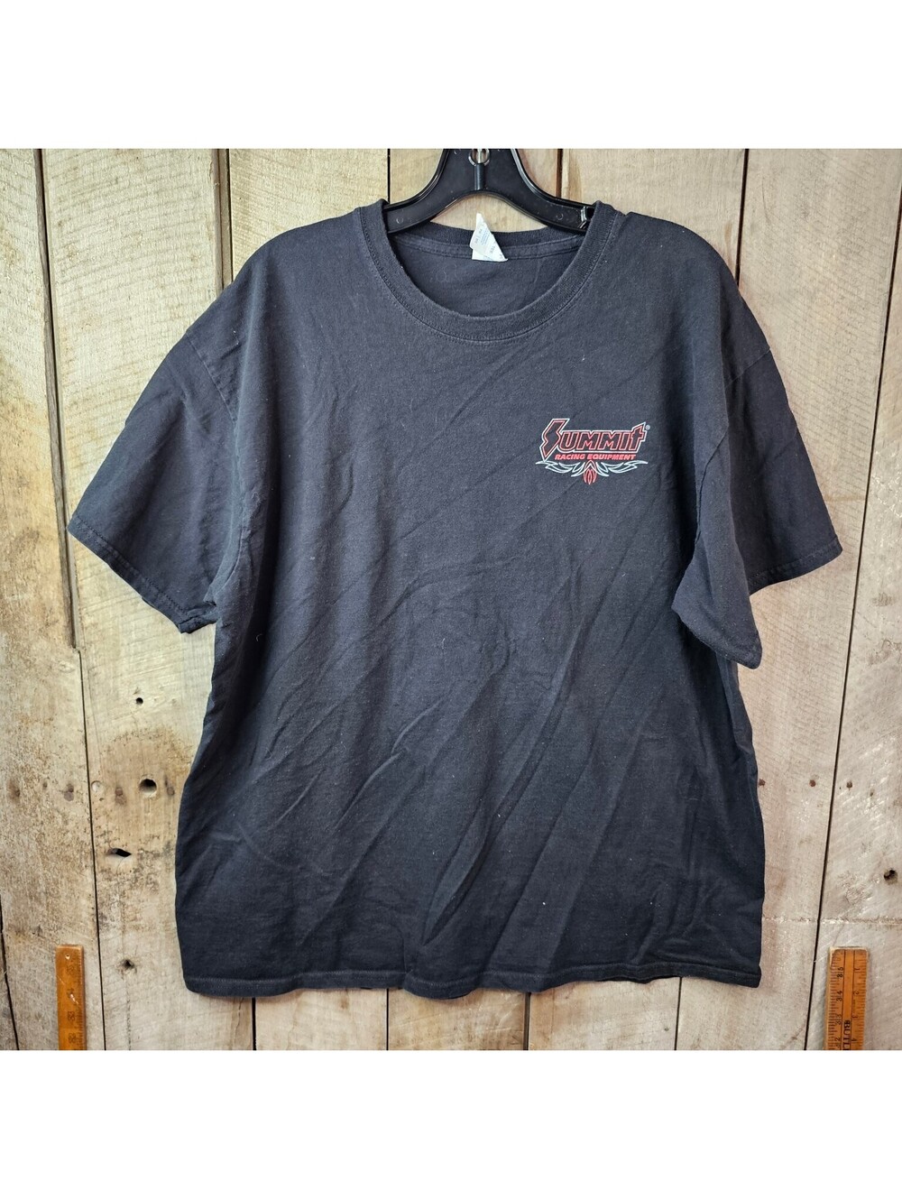 Summit Racing Equipment T-Shirt Men's XL Black Port & Company Drag Race Tree Tee